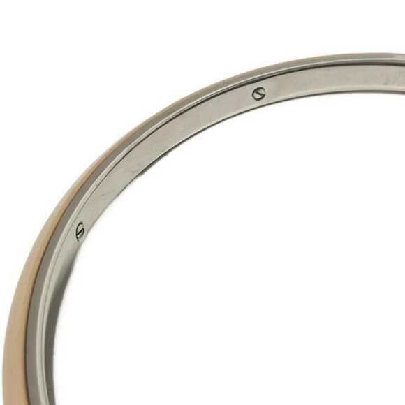 JIMMY CHOO bonbon - Gray Beige Wool Leather Hardware Handbag 469-082925 - Picture 7 of 10